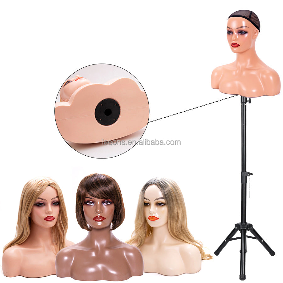 Half Body Mannequin Head
